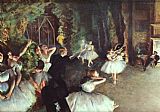 Edgar Degas Rehearsal on the Stage painting